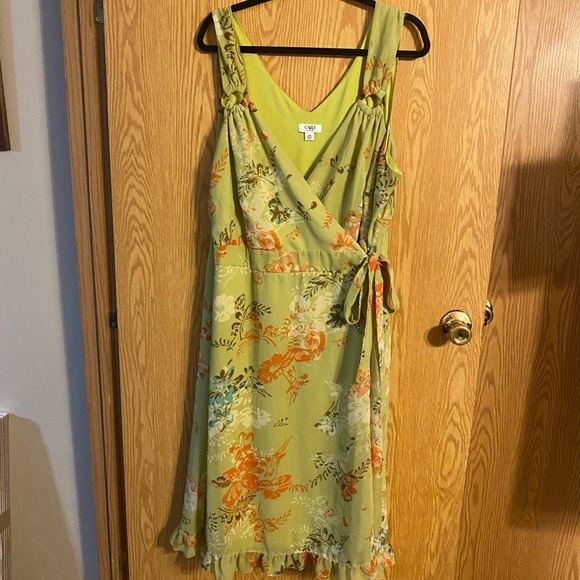Cato Dresses & Skirts - Cato Green Wrap Midi Sundress
